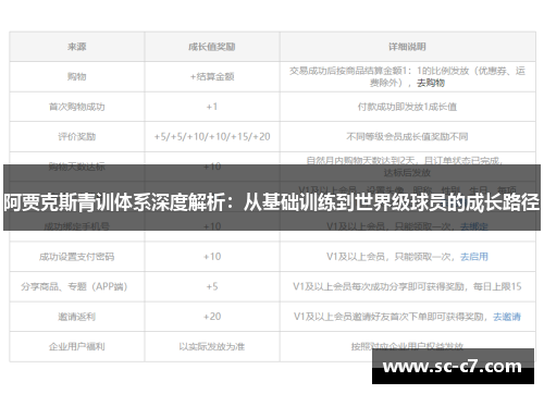 阿贾克斯青训体系深度解析：从基础训练到世界级球员的成长路径